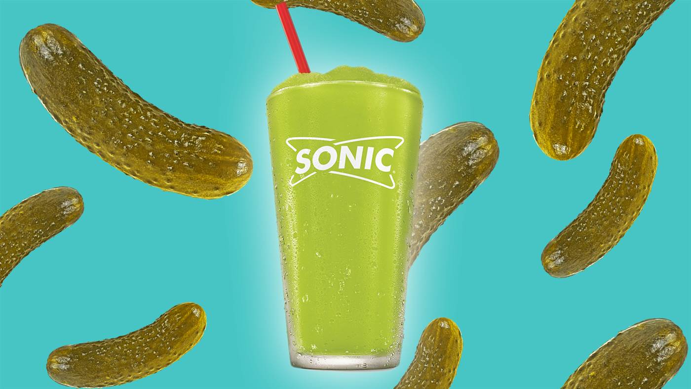 SONIC Introduces Pickle Juice Slush sonic-snow-cone-pickle-juice-slush-review-youtube