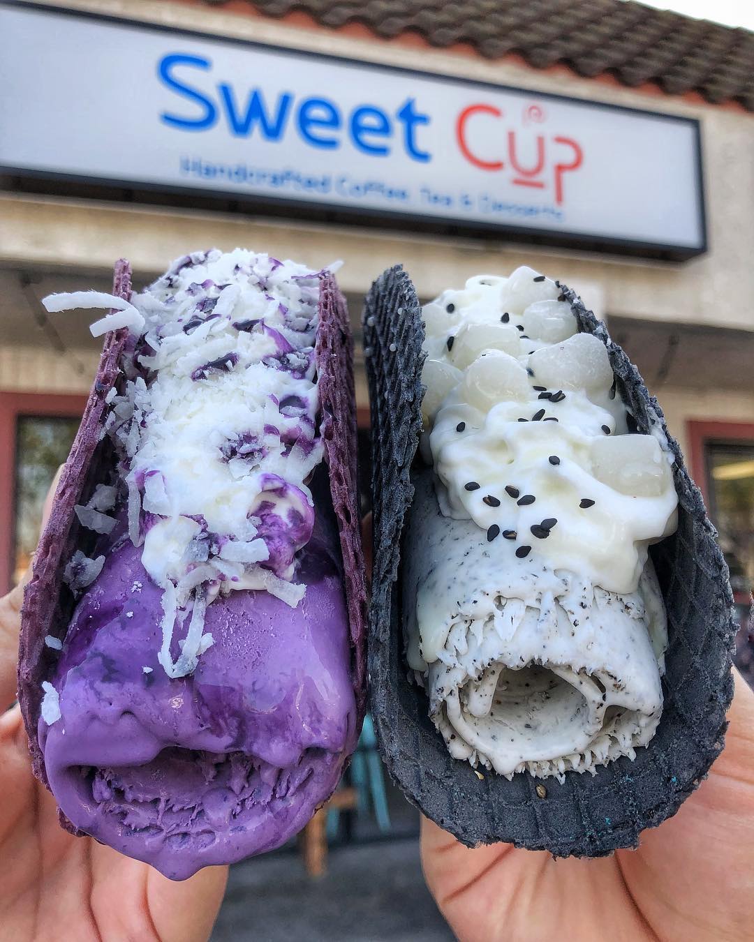 Sweet Cup Rolled Ice Cream Tacos
