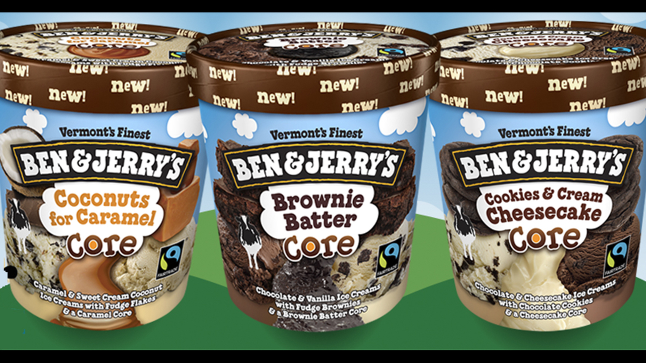 Ben & Jerry’s Launches 3 New Cookie Dough Core Flavors