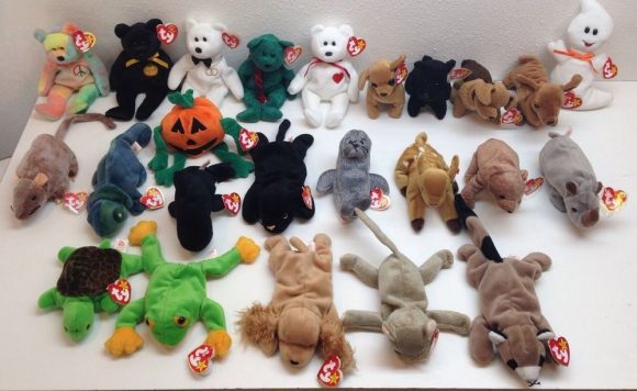 ty beanie babies filled with spider eggs