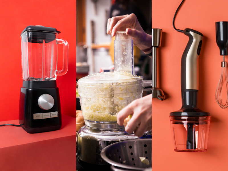 When To Use A Blender vs. Food Processor vs. Immersion Blender